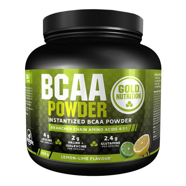 BCAA's Powder Gold Nutrition 300g Limão