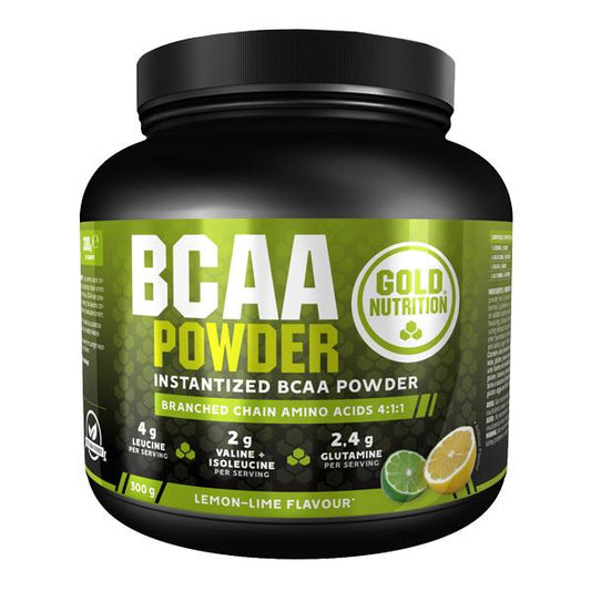 BCAA's Powder Gold Nutrition 300g Limão