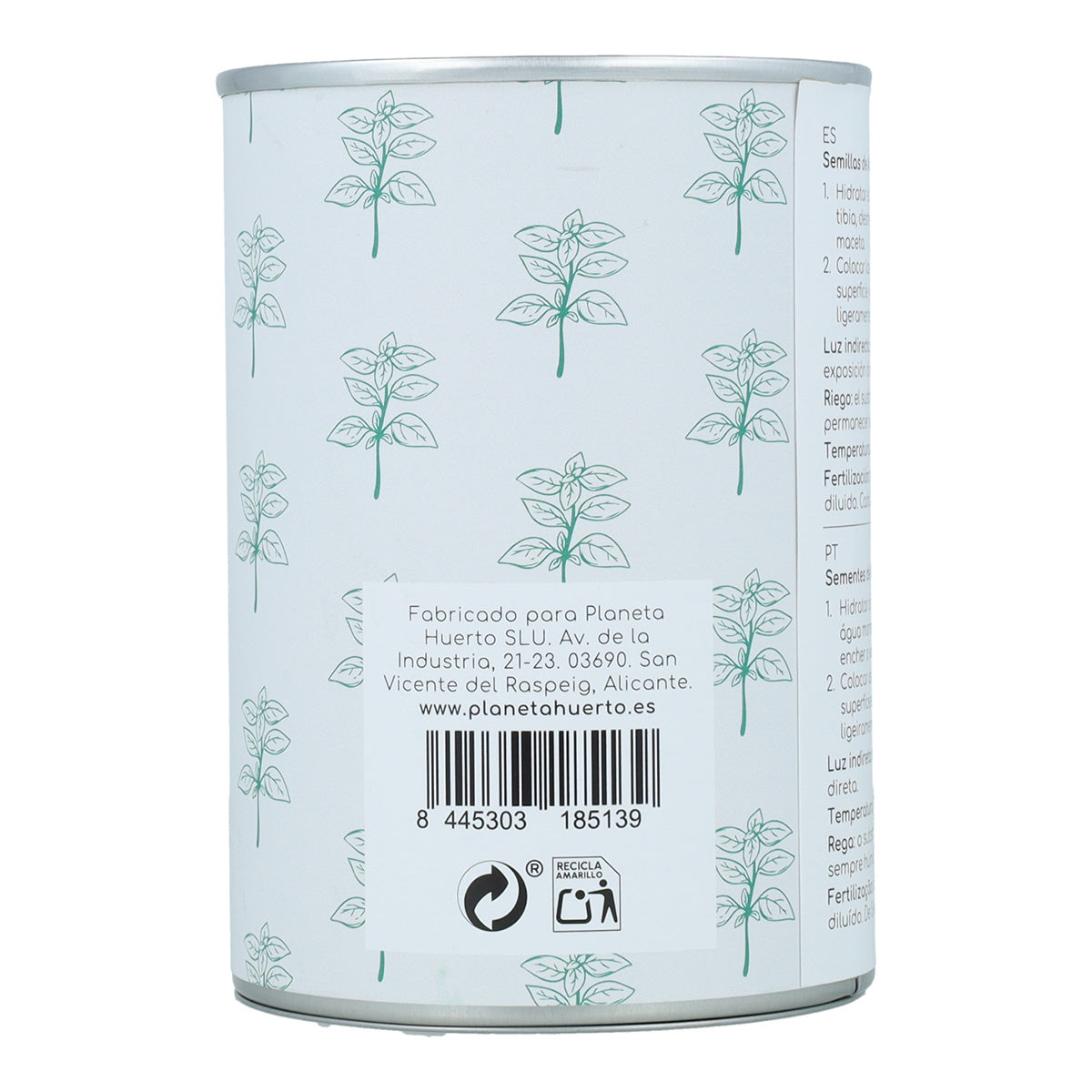 Kit de cultivo de manjericão aromático Planeta Huerto