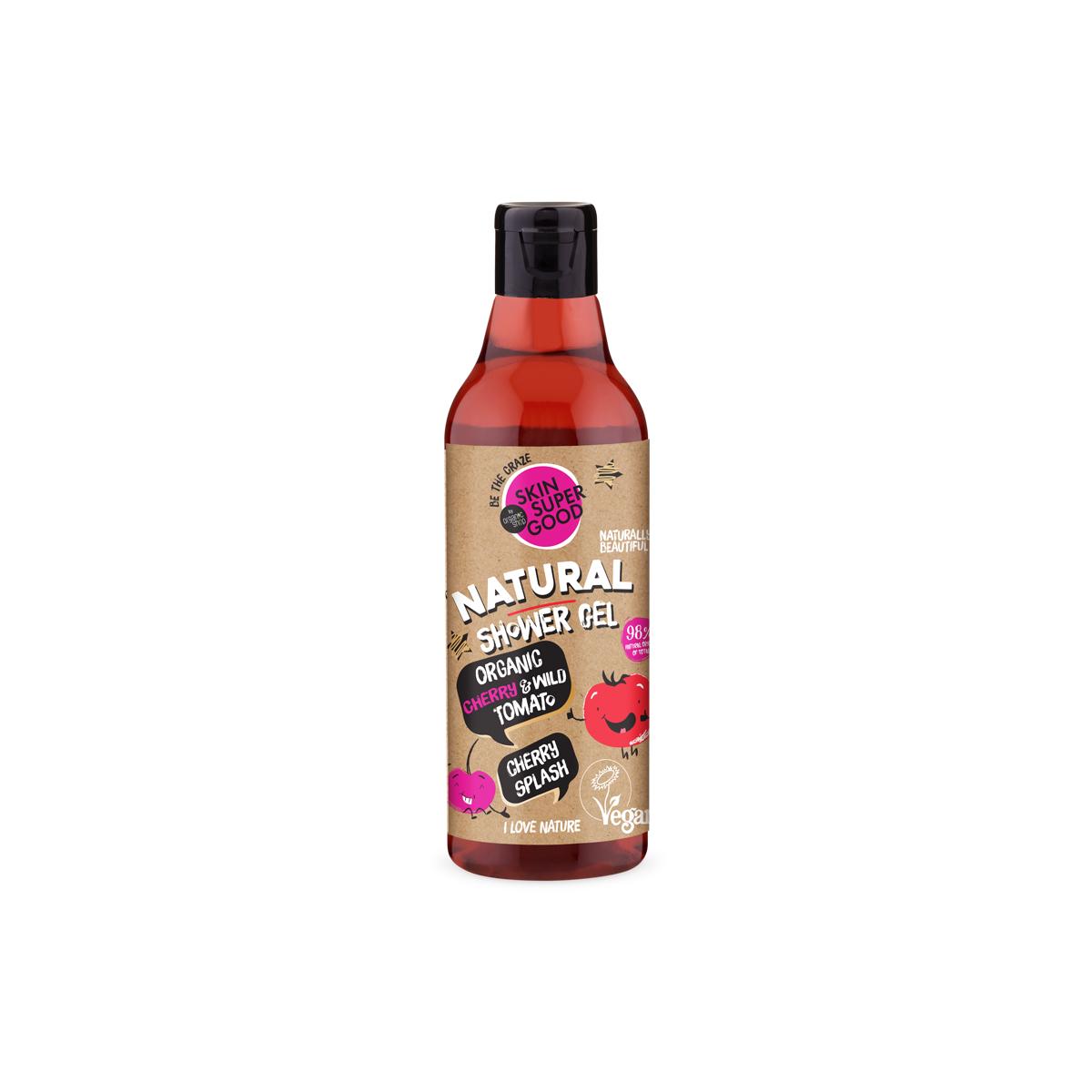 Pele super boa Cherry Splash Organic Shop Gel de banho 250ml