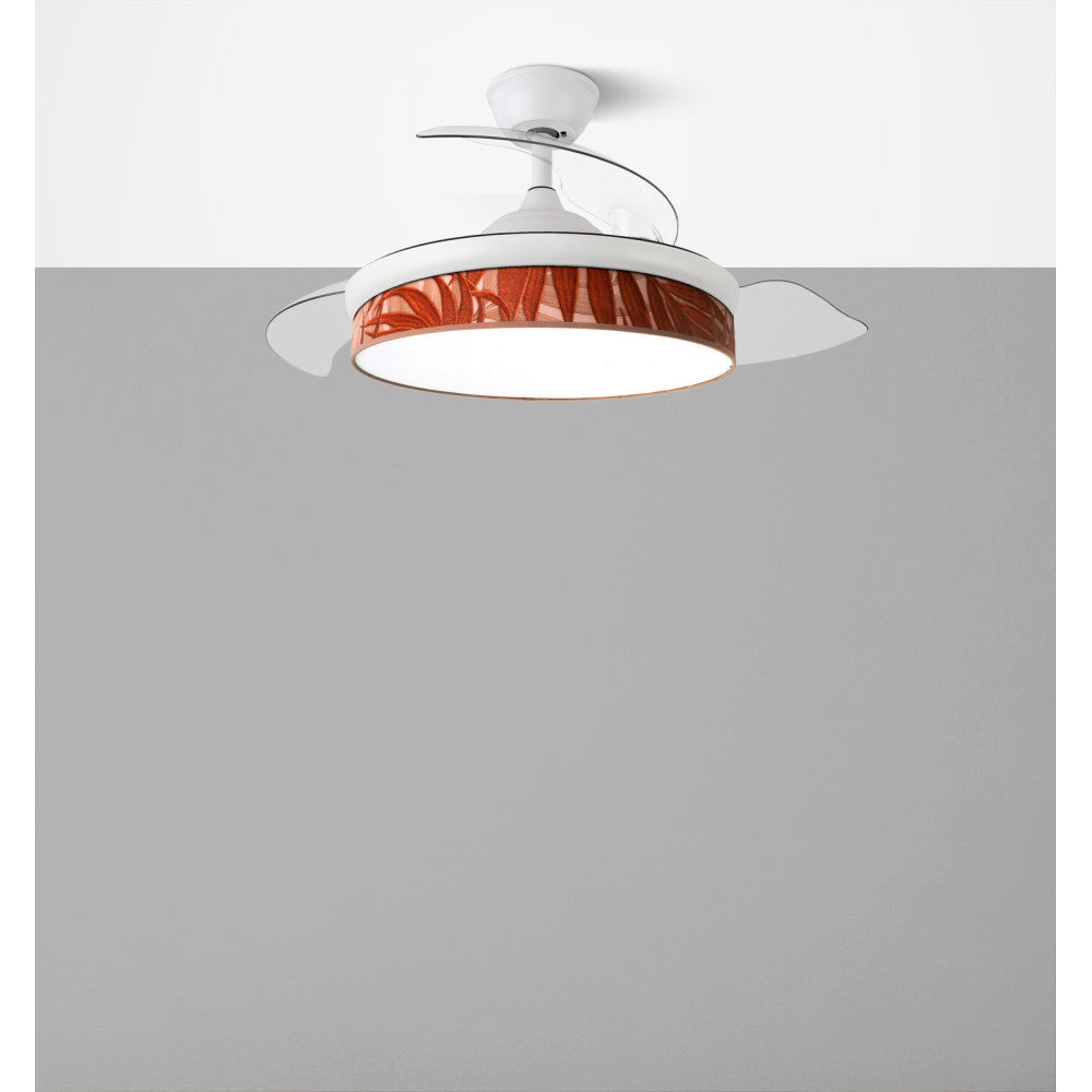Ventilador Dc Moda 72w Blanco/hoja Caldera 108d 3aspas 7200lm 3000k,4000k,6000k Remoto+memoria+temporizador_3