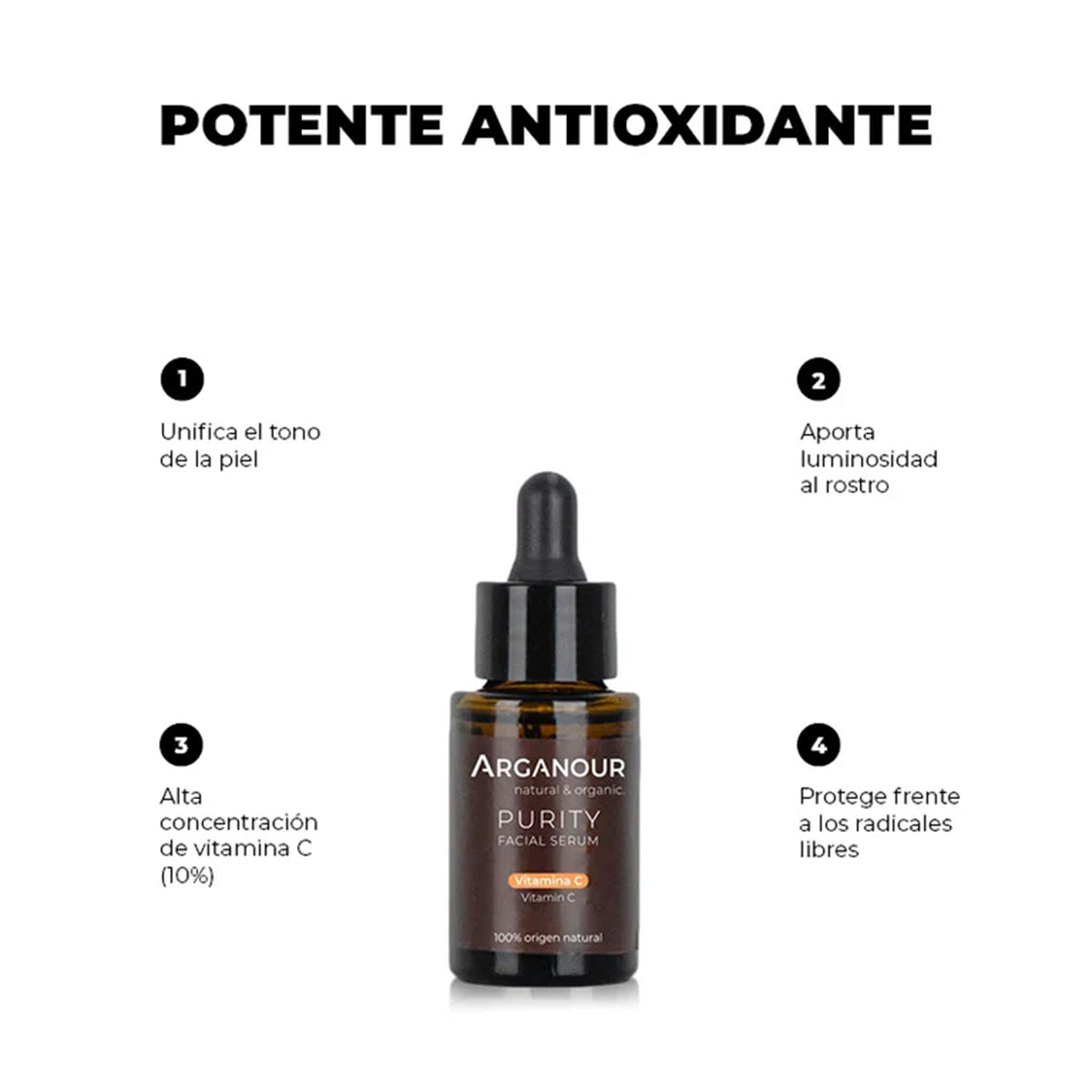 Sérum Facial Purity Vitamina C 30ml Arganour