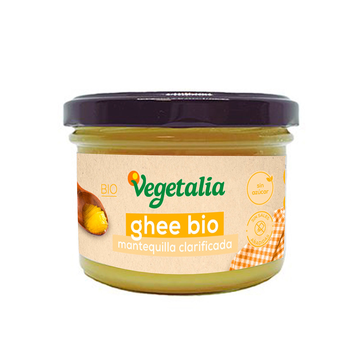 Manteiga Ghee Clarificada 100% natural Vegetalia 220 ml