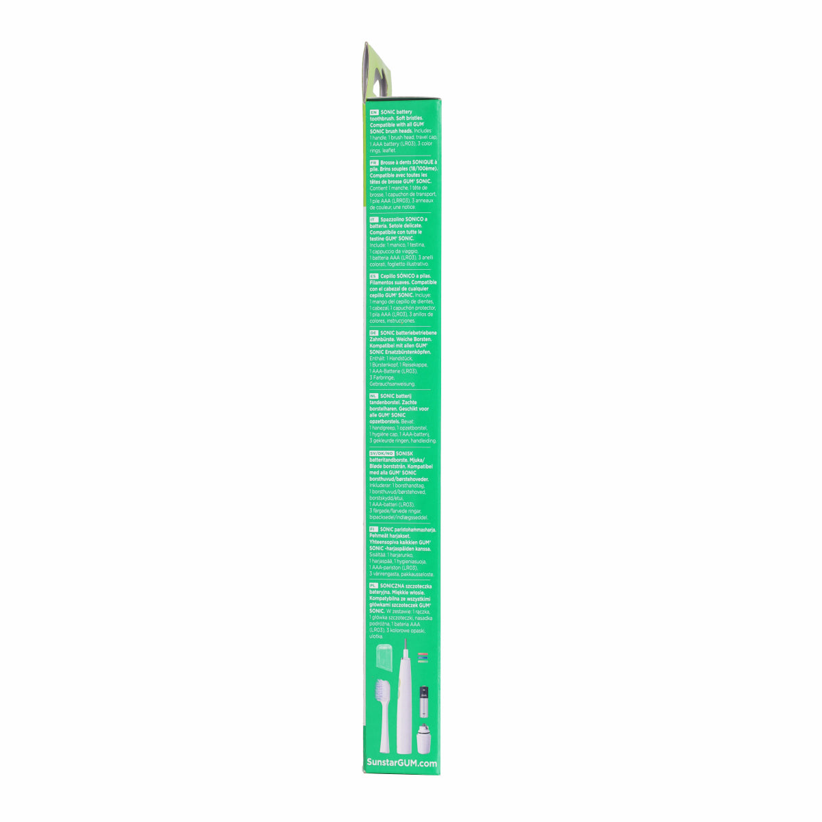 Sonic daily cepillo a pilas color blanco Gum