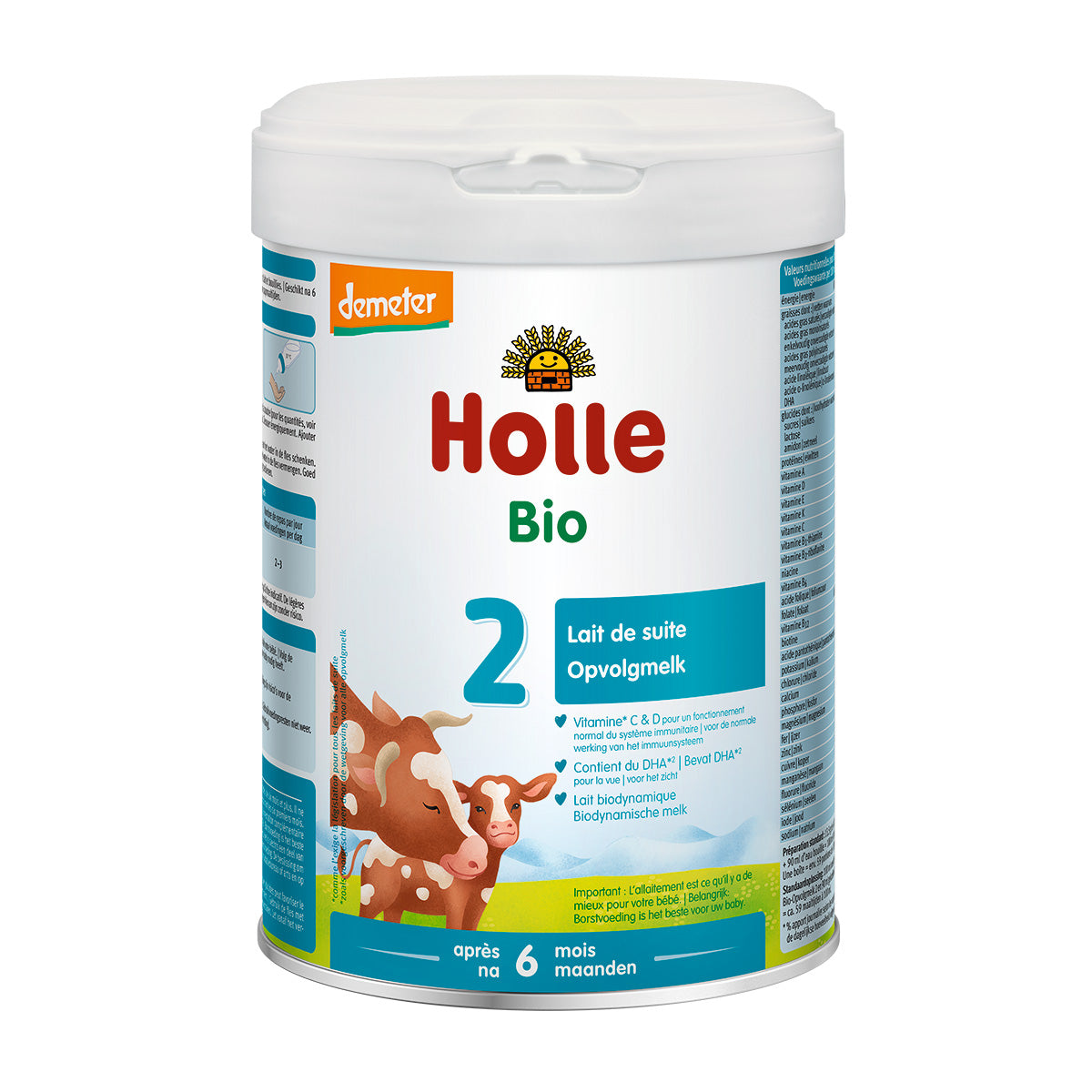 Leche de continuación Eco 2 Demeter a partir 6 meses Holle 800g