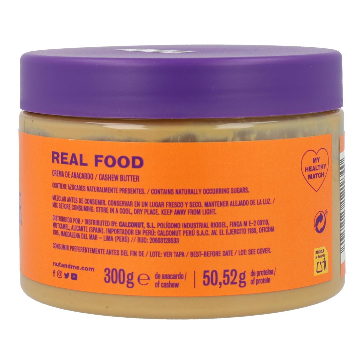 Nut&me Creme de Caju 300g