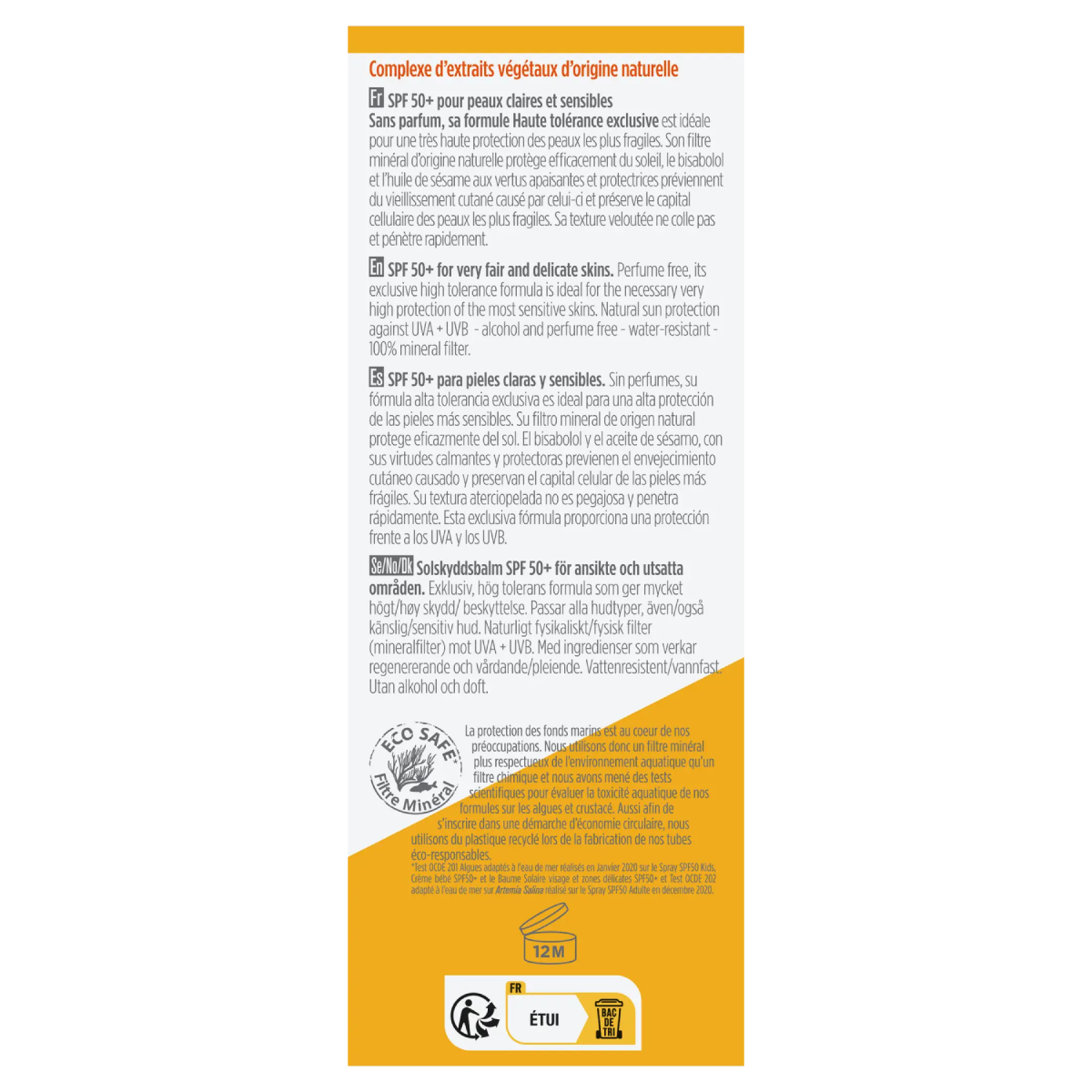 Bálsamo Protetor Solar Bioregena para Rosto e Zonas Delicadas FPS 50, 40 ml