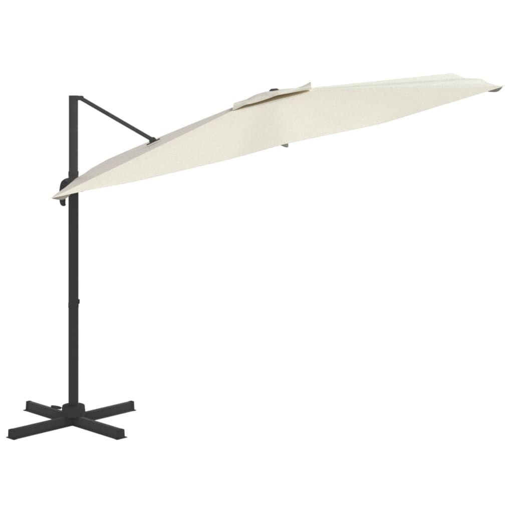 Vidaxl Sombrilla Voladiza Con Led Blanco Arena 400x300 Cm_4