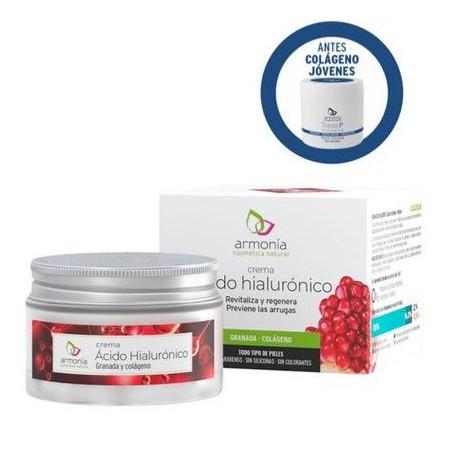 Creme de Ácido Hialurónico Harmony Natural Cosmetics 50 ml