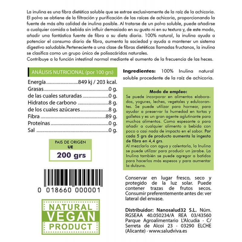 Chicória Inulina Salud Viva 200 g