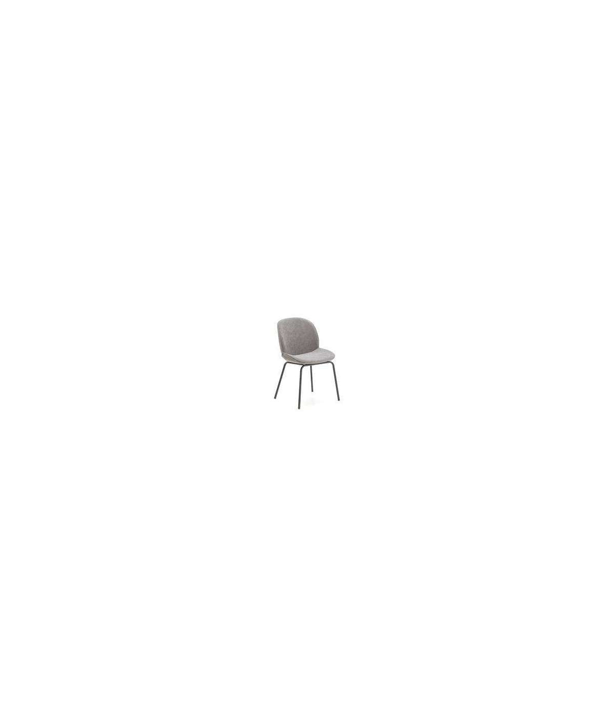 Pack De 2 Sillas Modelo Bruno Tapizado En Textil Gris, 84cm(alto) 47cm(ancho) 42cm(fondo)._5