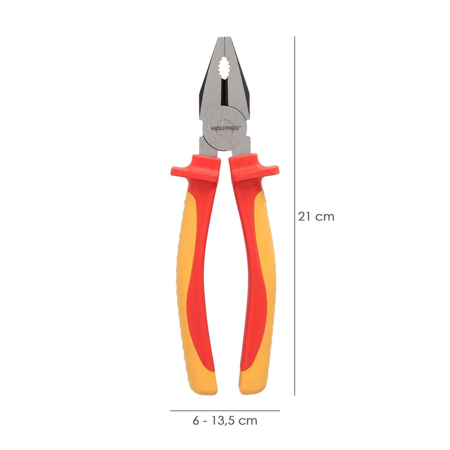 Alicates Universales 200 Mm. Mangos Aislados Acero Cromo Vanadio Pelacables, Corta Cables, Pelador Cables