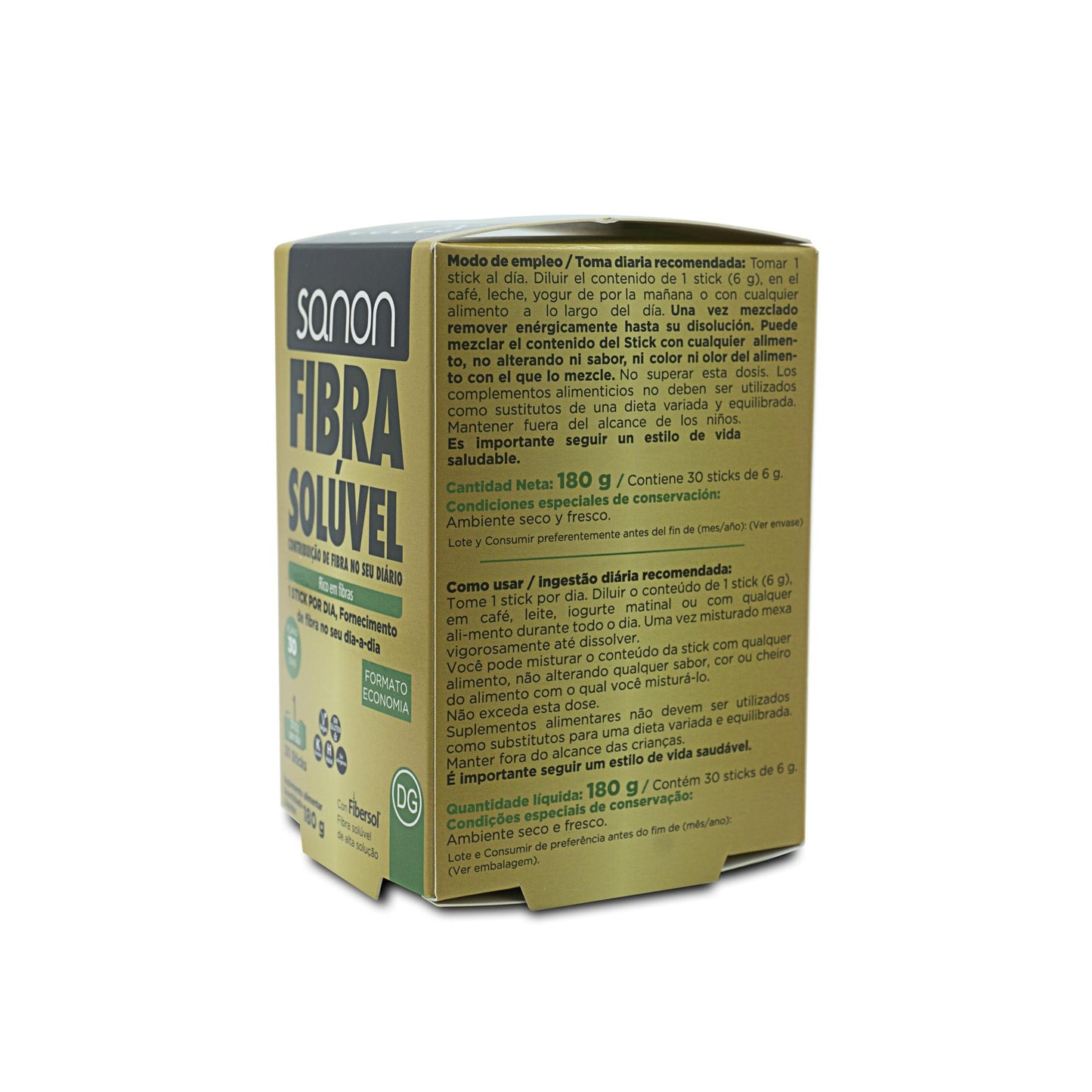 SANON fibra solúvel 30 sticks