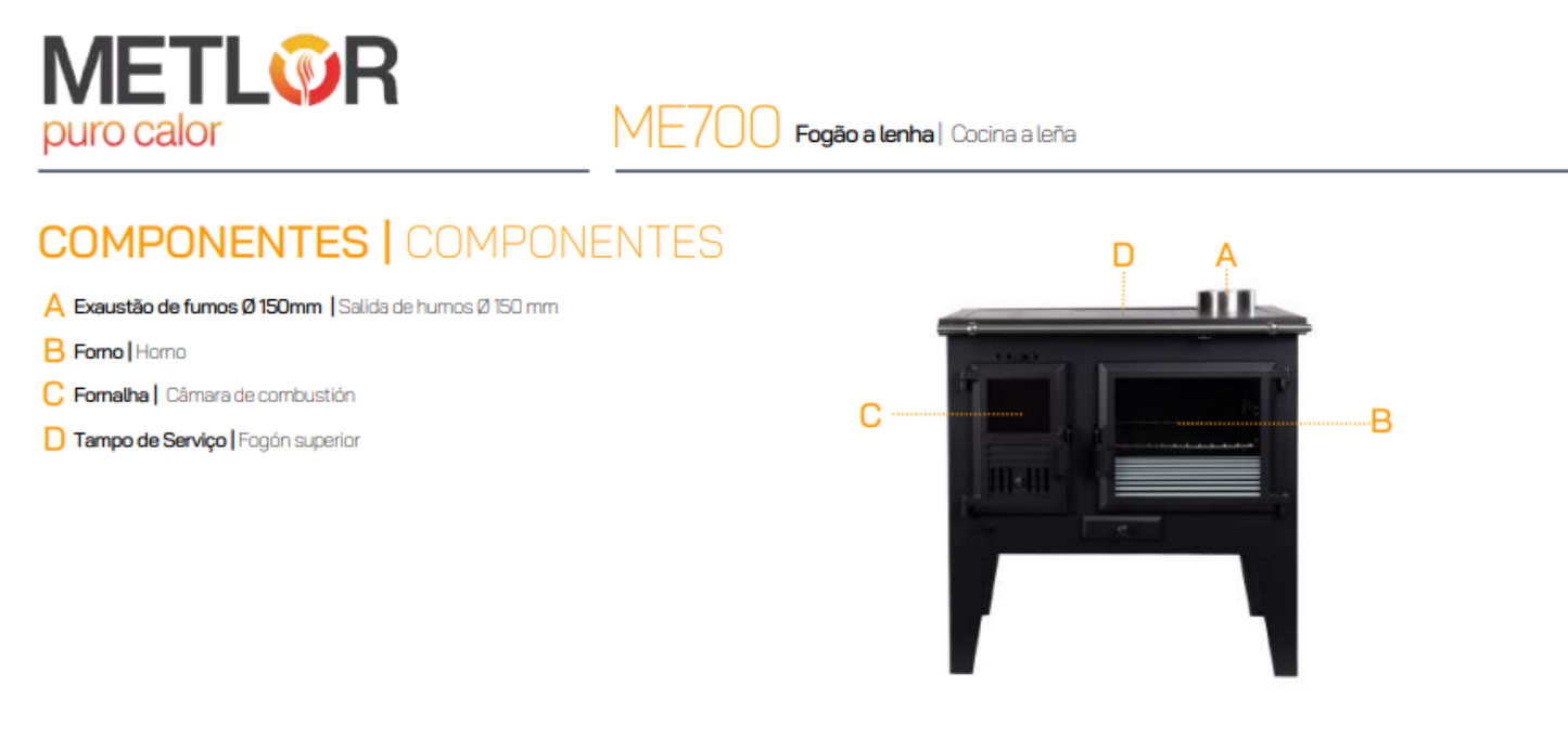 Cocina Tradicional De Leña Modelo Me700_4
