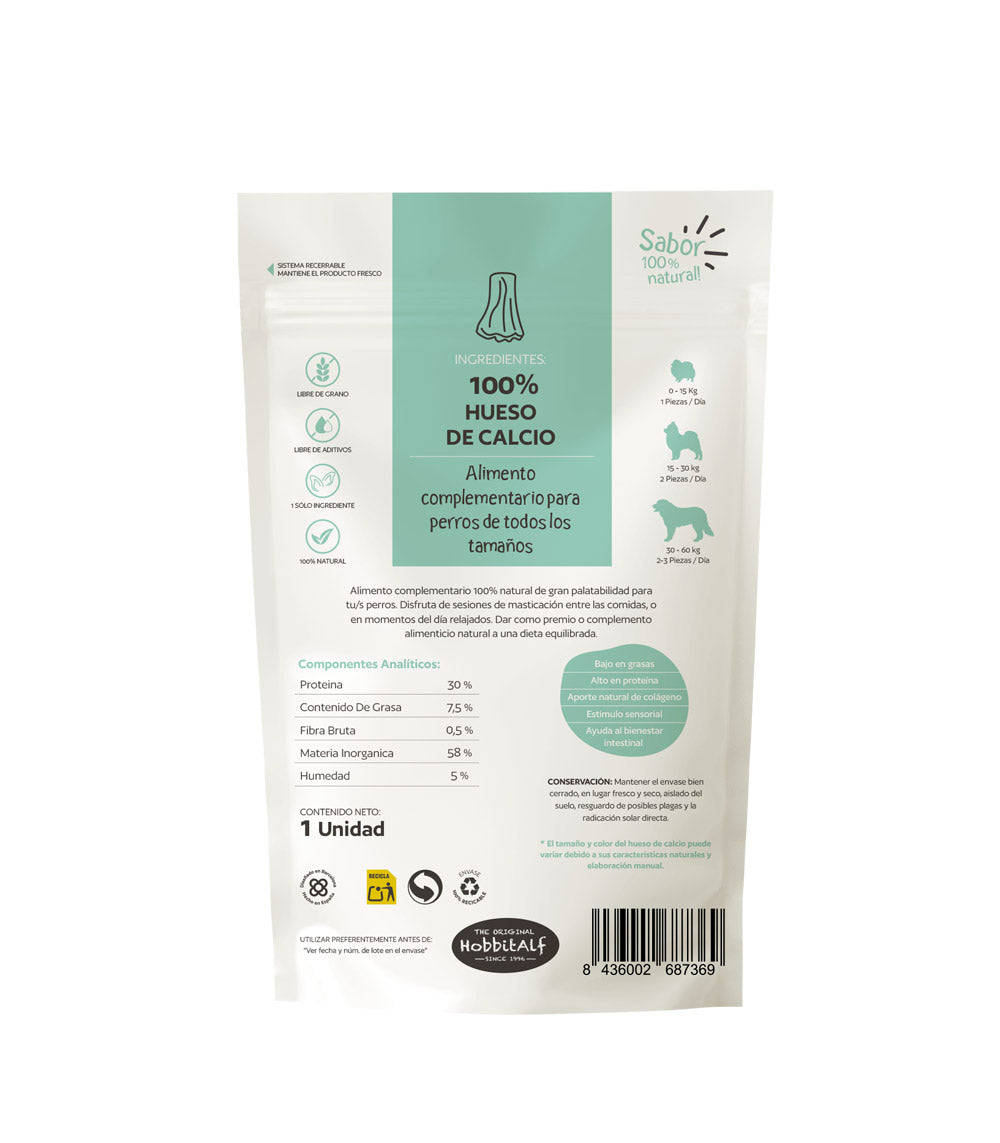 Osso curto de cálcio Hobbitalf 100g