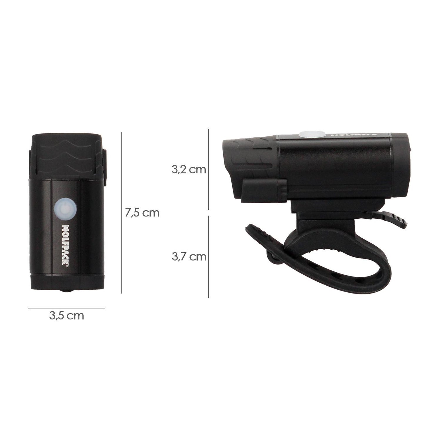 Luz Led Frontal Para Bicicleta / Patinete 400 Lumenes (5 Modos) Bateria Recargable Usb