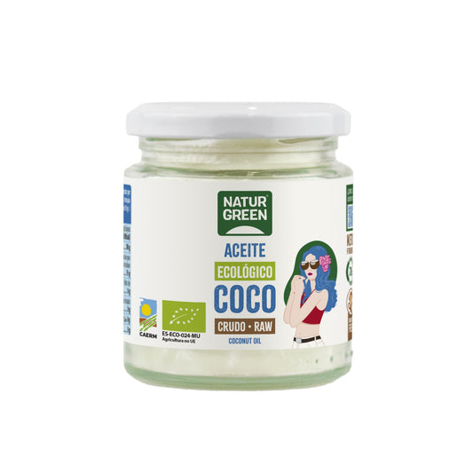 Óleo de coco biológico, NaturGreen 200 g