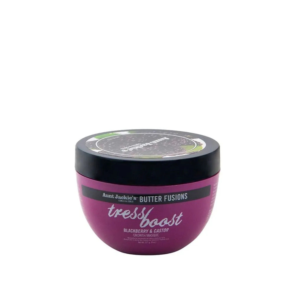Mascarilla Tress Boost – Mora Y Aceite De Ricino Para Crecimiento Del Cabello Aunt Jackie's Butter Fusions 240g_0
