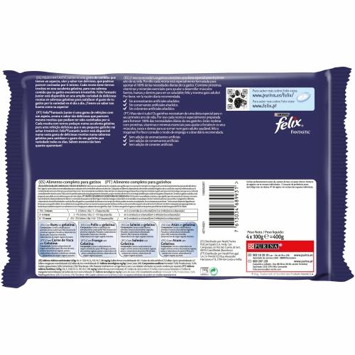 Gelatina FELIX Fantastic Junior 4x85g