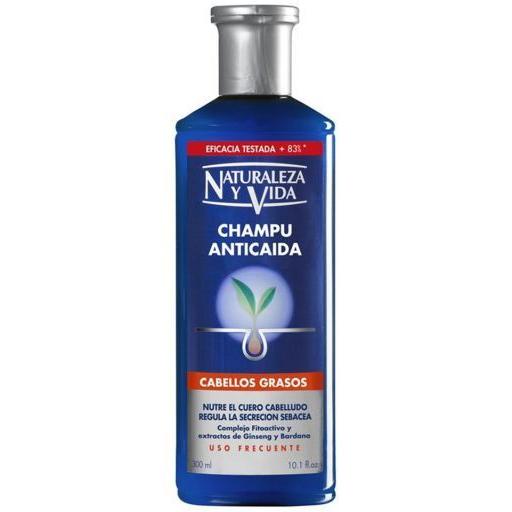 Champô Antiqueda para cabelos oleosos 300 ml NATUR VITAL