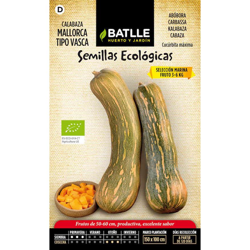Sementes de abóbora biológicas Batlle Maiorca