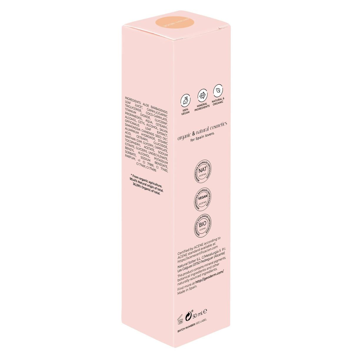 Base Líquida Bege Neutra (BIO e Vegan) Geoderm 50 ml