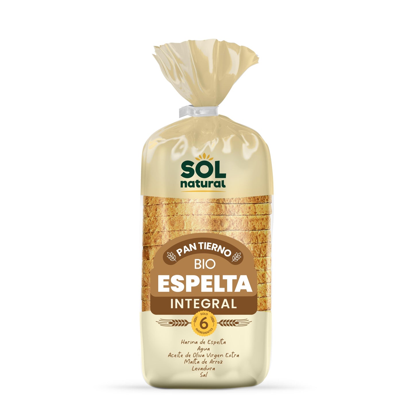 Pão de Espelta Integral Biológico Sol Natural 400 g