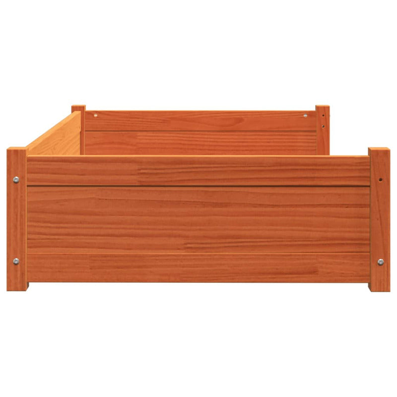 Vidaxl Cama Para Perros Madera De Pino Marrón Cera 105,5x75,5x28 Cm_5