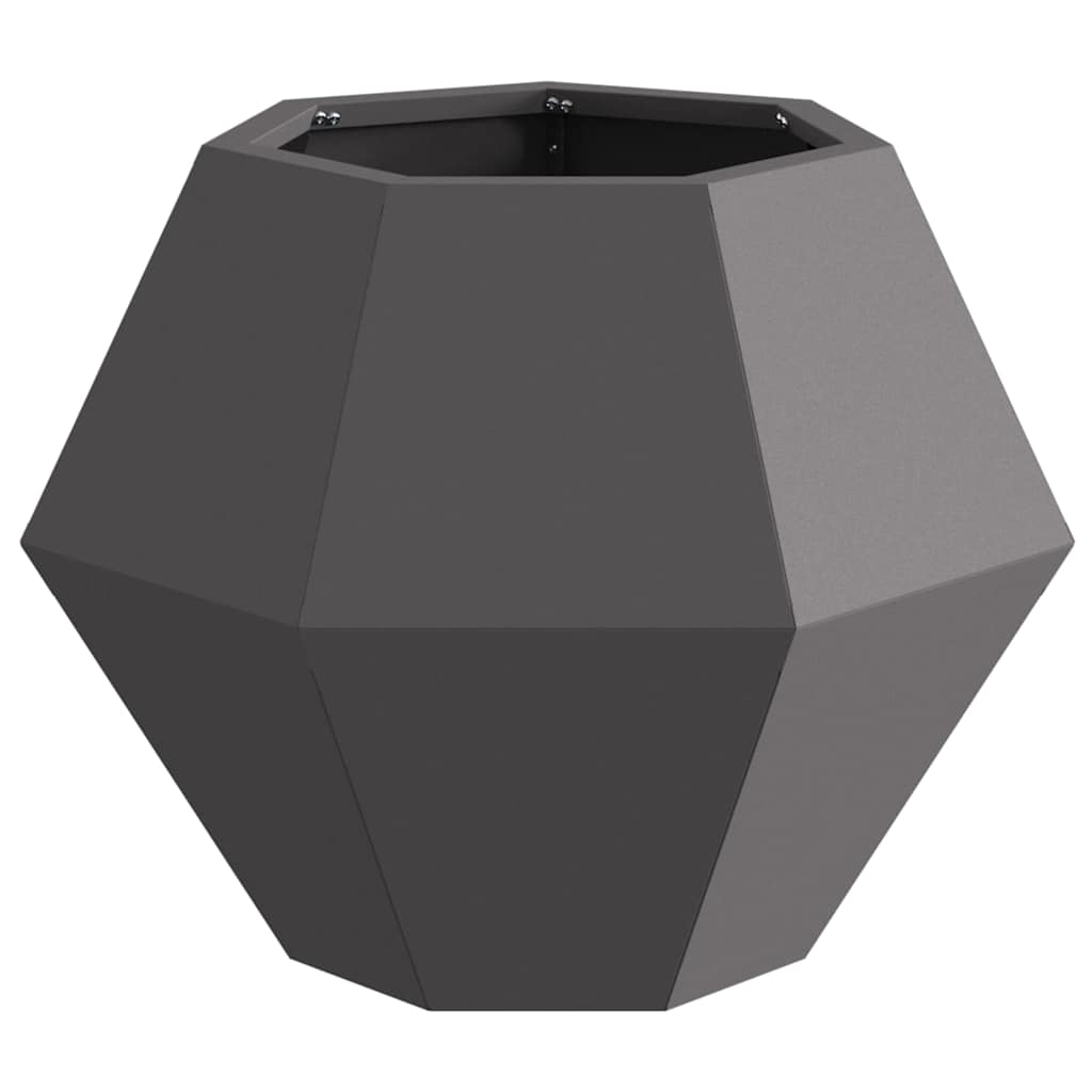 Jardinera 2 Uds. Negro 50 X 50 X 40 Cm Acero_5