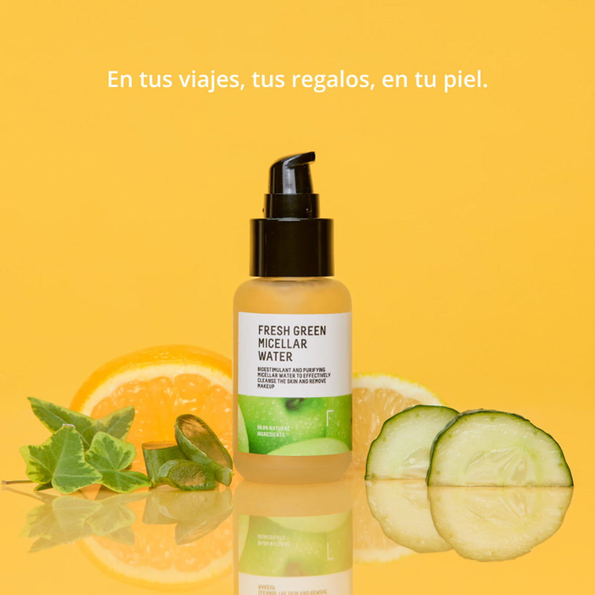 Tamanho mini - Água Micelar Fresh Green, Freshly Cosmetics, 50ml