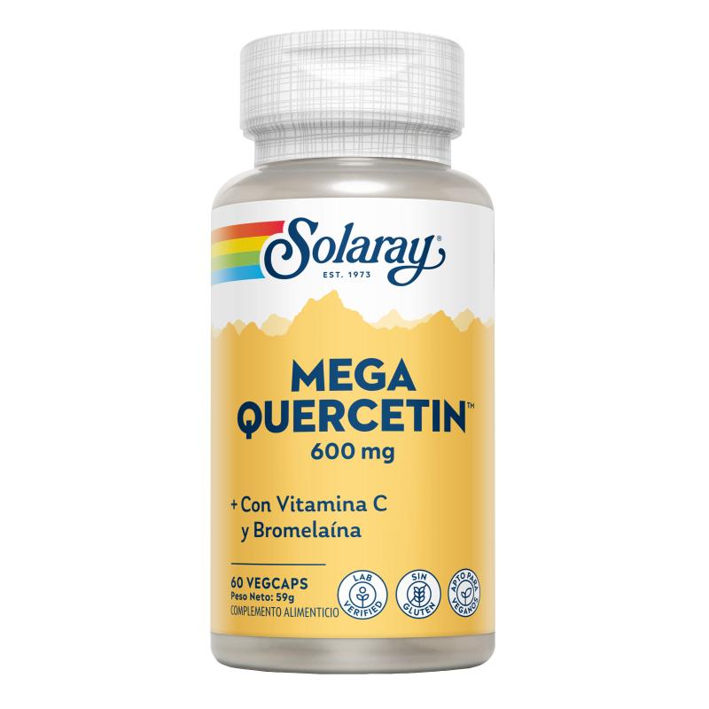 Mega Quercetina 600 mg Solaray, 60 cápsulas