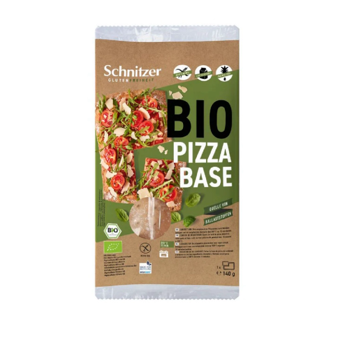 Schnitzer Base de Pizza Sem Glúten 140 gr