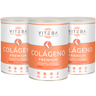 Viteba Pack de 3 Colagénio Hidrolisado Essential 330 g x 3 + Ácido Hialurónico + Coenzima Q10 + Magnésio │ Sabor e odor neutros