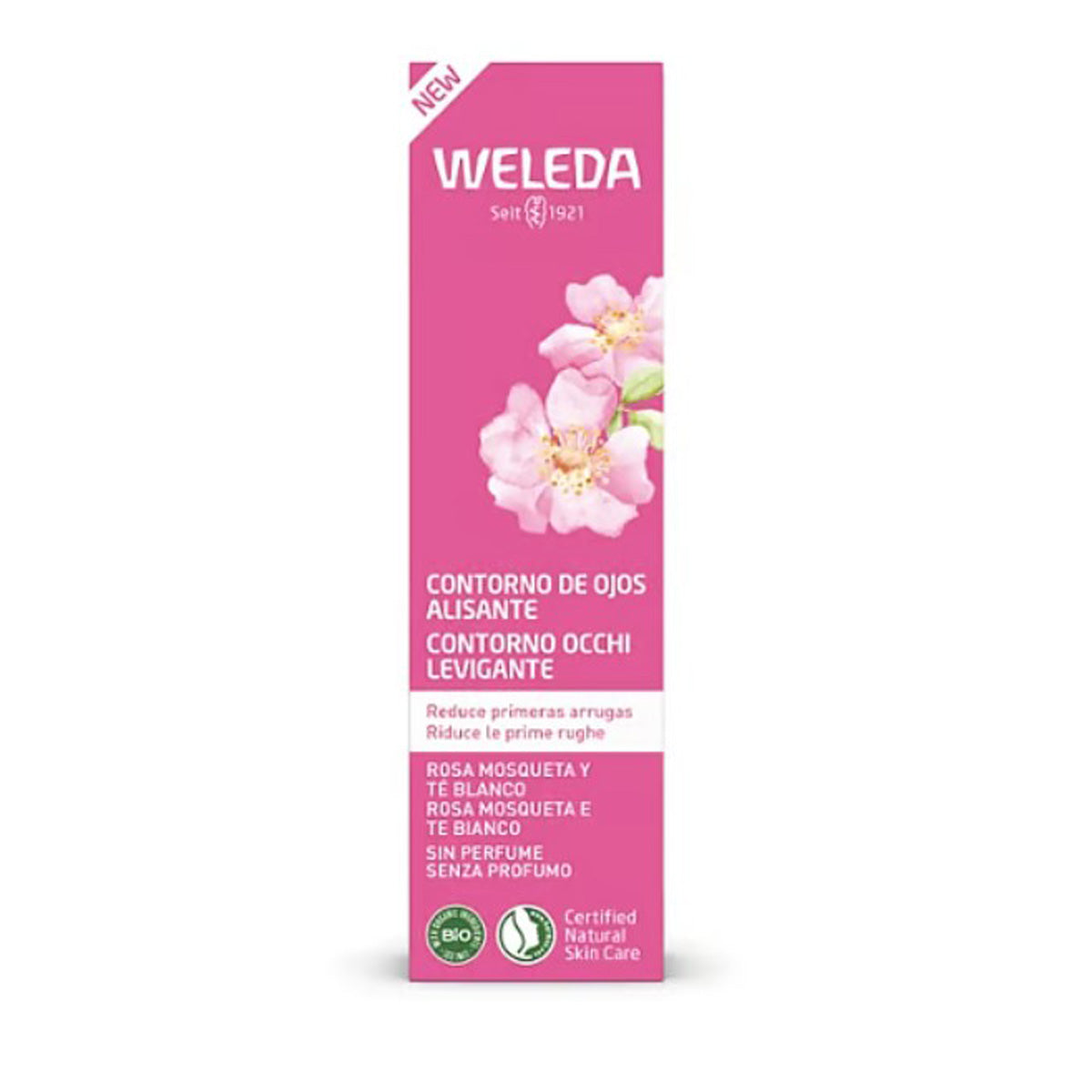 Creme Suavizante de Olhos Rosa Mosqueta e Chá Branco, Weleda, 12ml
