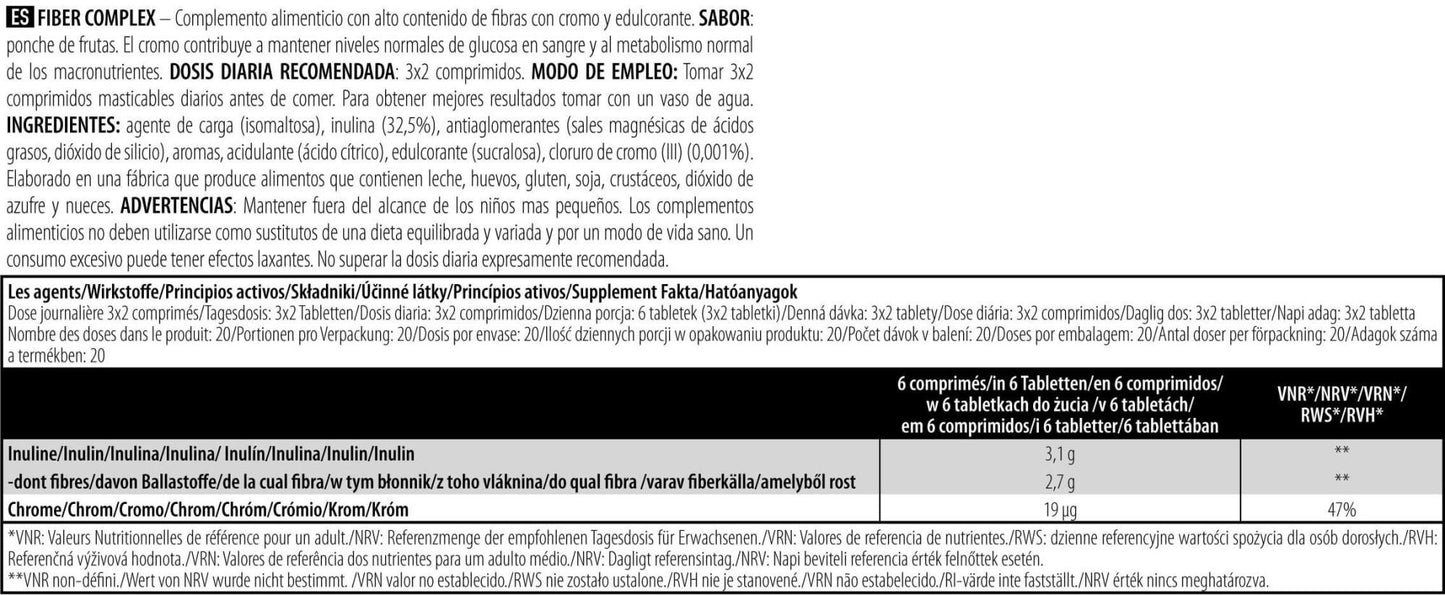 Fiber Complex - 120 Tabletas - Digestivos - Biotech Usa_5