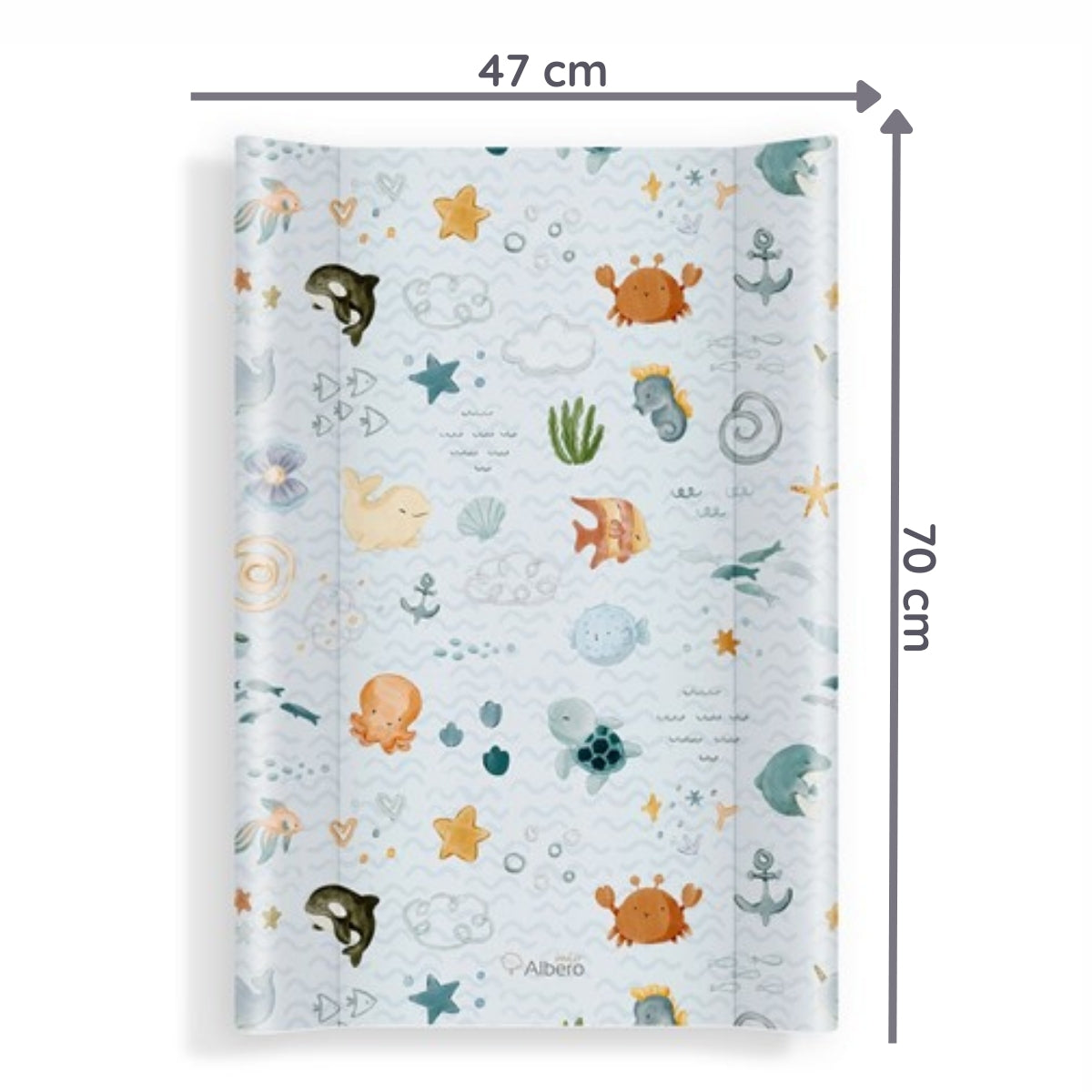 Cambiador Base Rígida Para Cuna 70x47 Sea World_2