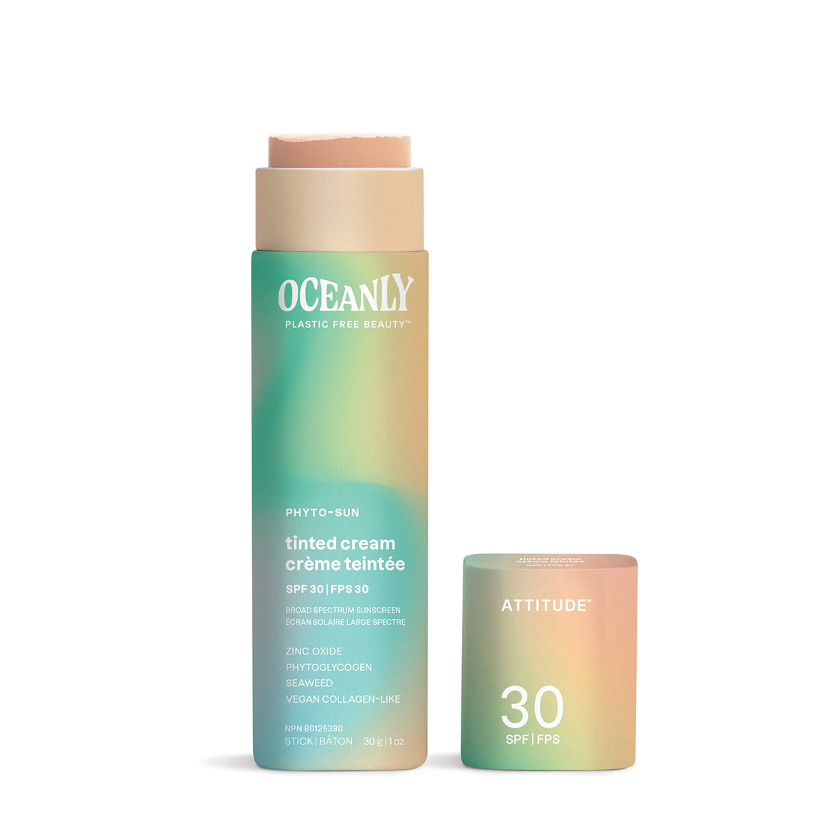 Oceanly - Creme de Rosto Phyto-Sun - FPS 30 com Cor, Atitude, 30 g
