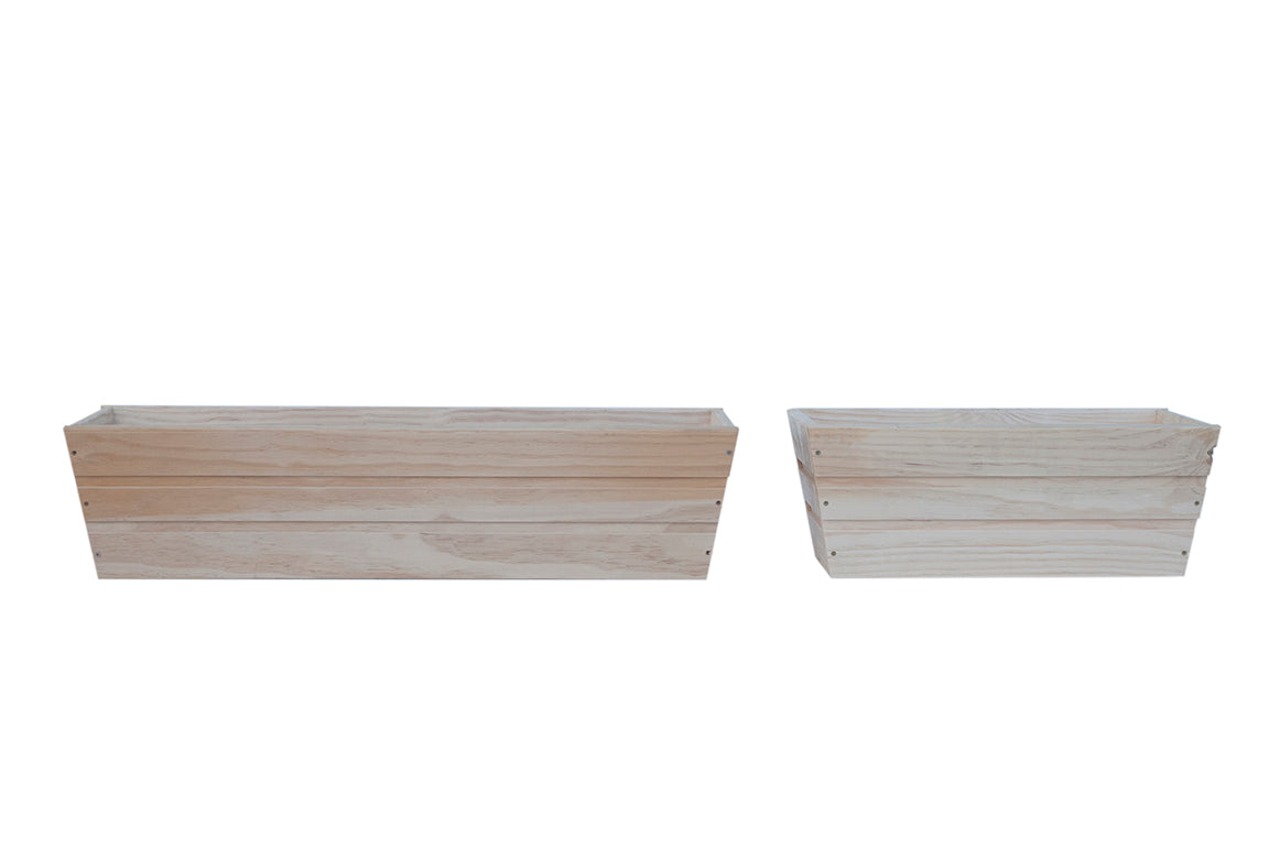 Jardinera De Balcon Recta De Madera Natural 50 X 20 X 19,5 Cm 11l Incluye Bolsa Geotextil_2