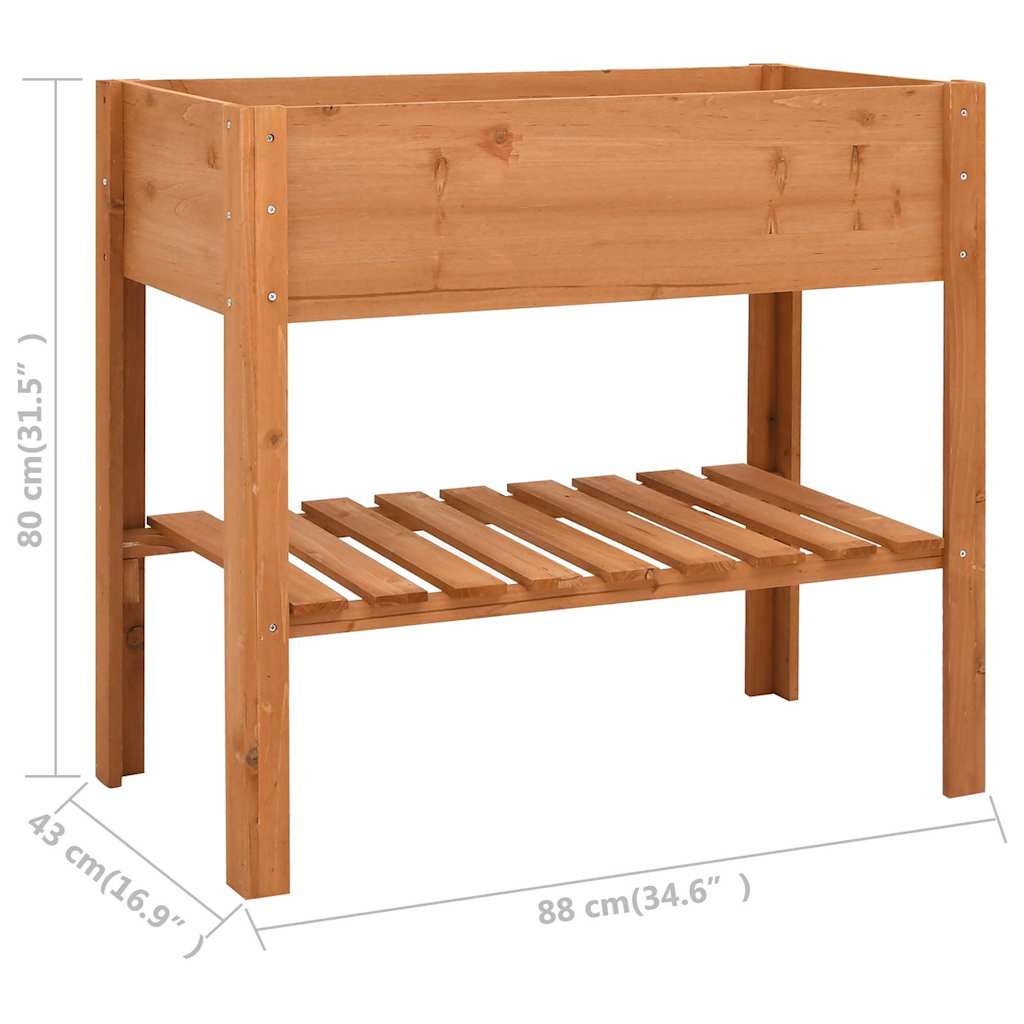 Jardinera De Madera De Abeto 88x43x80 Cm_4