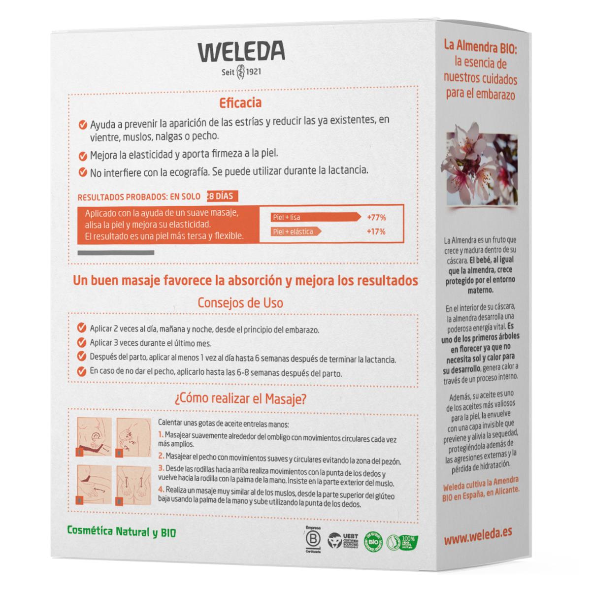 Duplo aceite de masaje de estrías Weleda- 2ª unidad 50% dto.- 100 ml