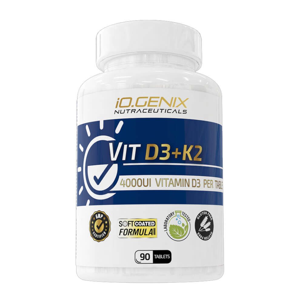 Vit D3+k2 4000ui - 90 Tabletas - Vitamina D - Io.genix_0