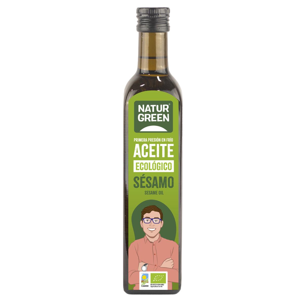 Óleo de sésamo biológico NaturGreen.