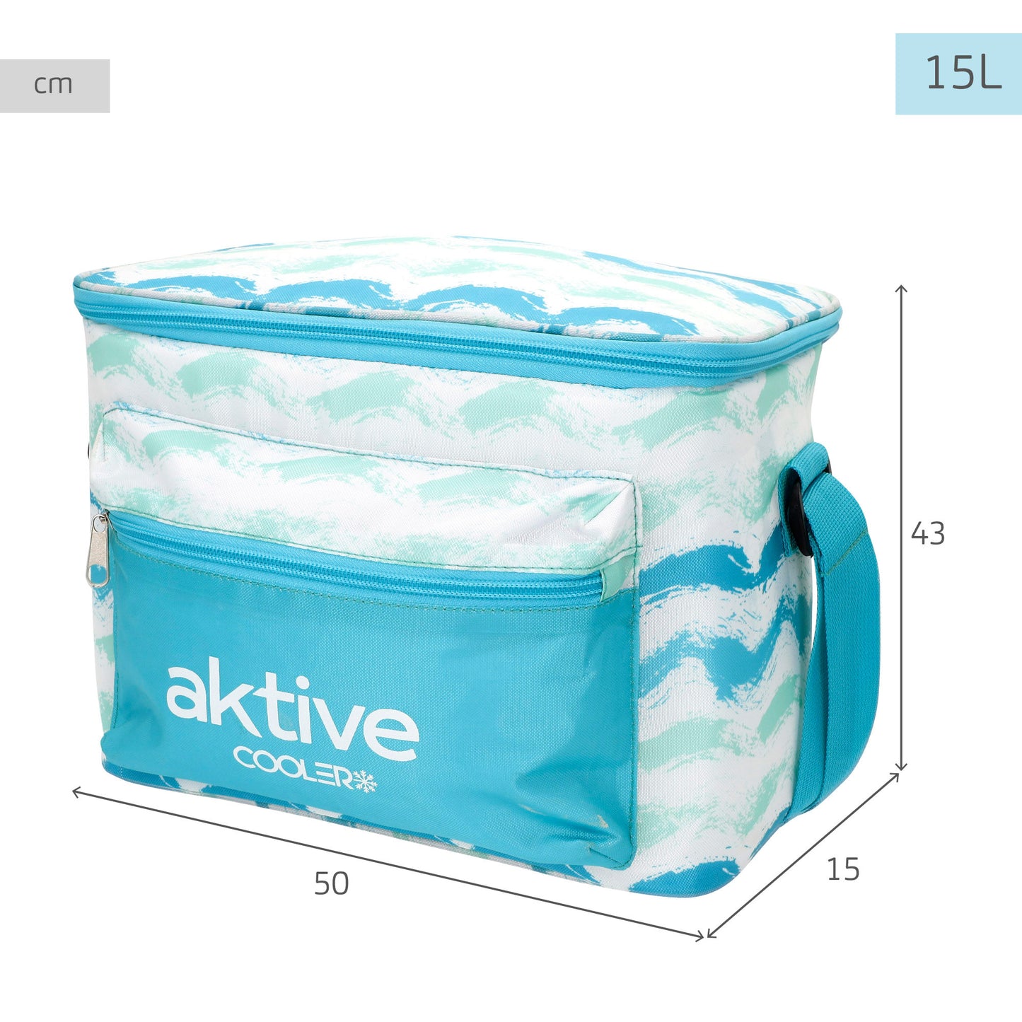 Aktive Pack Playa Con Sombrilla + Nevera Térmica 15l + 2 Sillas Baja Plegable 45x50x50 Cm (4 Piezas)_5