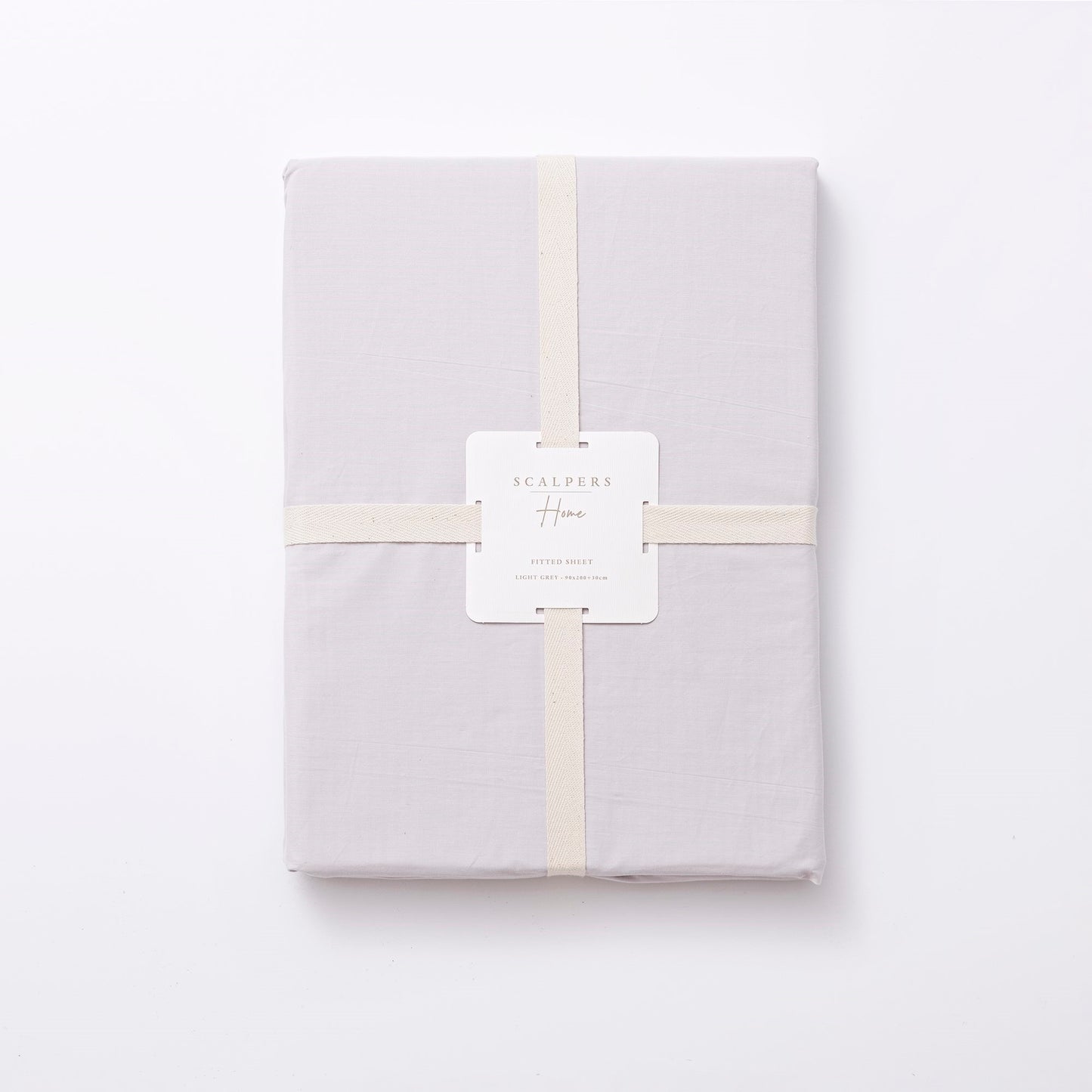 Sábana Bajera 90x200+30cm 100% Algodón Gris Claro Scalpers Home