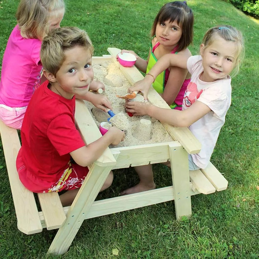 Mesa de piquenique infantil Soulet com caixa de areia