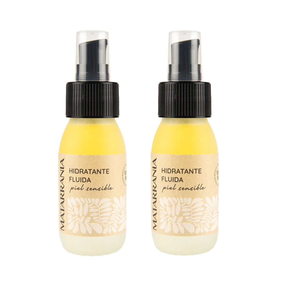 Pack de 2 Fluidos Hidratantes para Pele Sensível 100% BIO Matarrania 60 ml