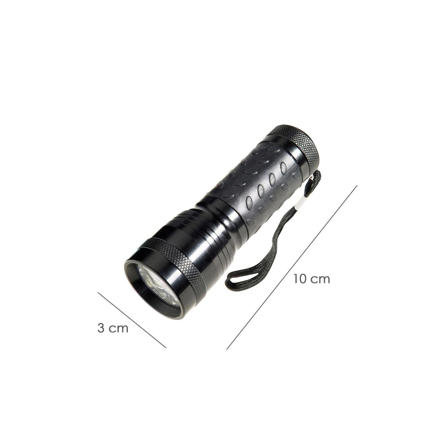Linterna Led De Mano De Aluminio A Pilas (3 Aaa) 55 Lumenes 14 Leds Mango Engomado_1