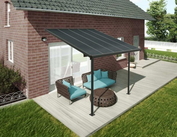 Pérgola anexa Capri 299x314 cm cinzento Canopia da Palram