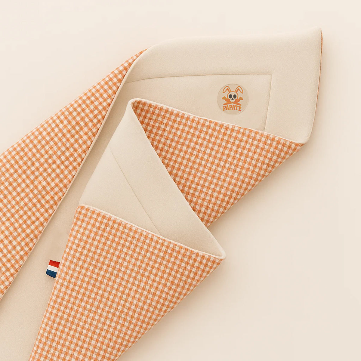 Manta De Algodón Orgánico Rex Blanco Y Vichy_5