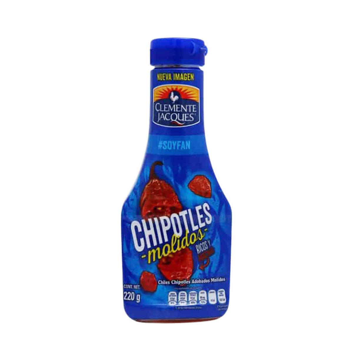 Chipotle molido "sirve fácil" Clemente Jacques 220g